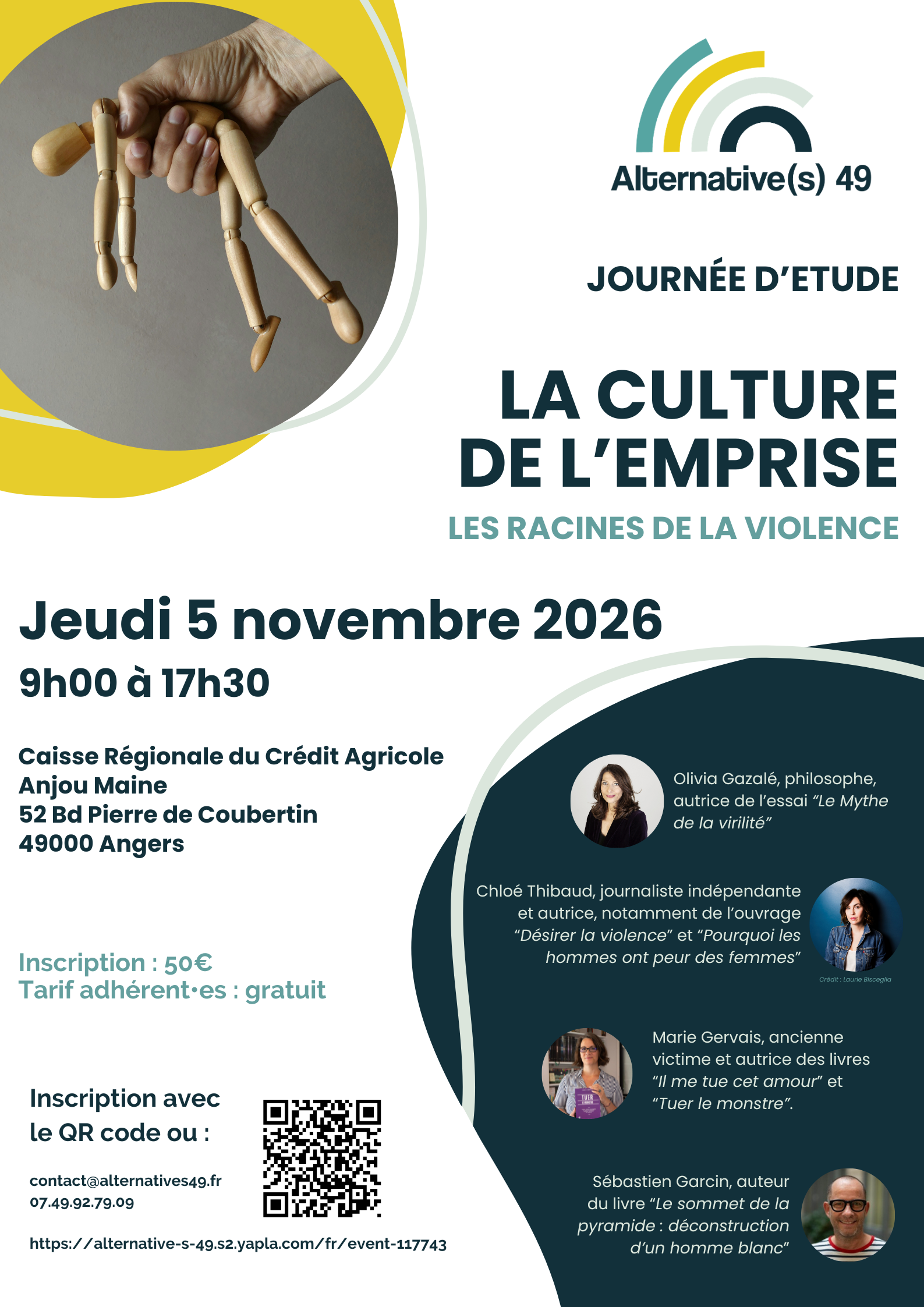 Journée d'étude - La culture de l'emprise, les racines de la violence